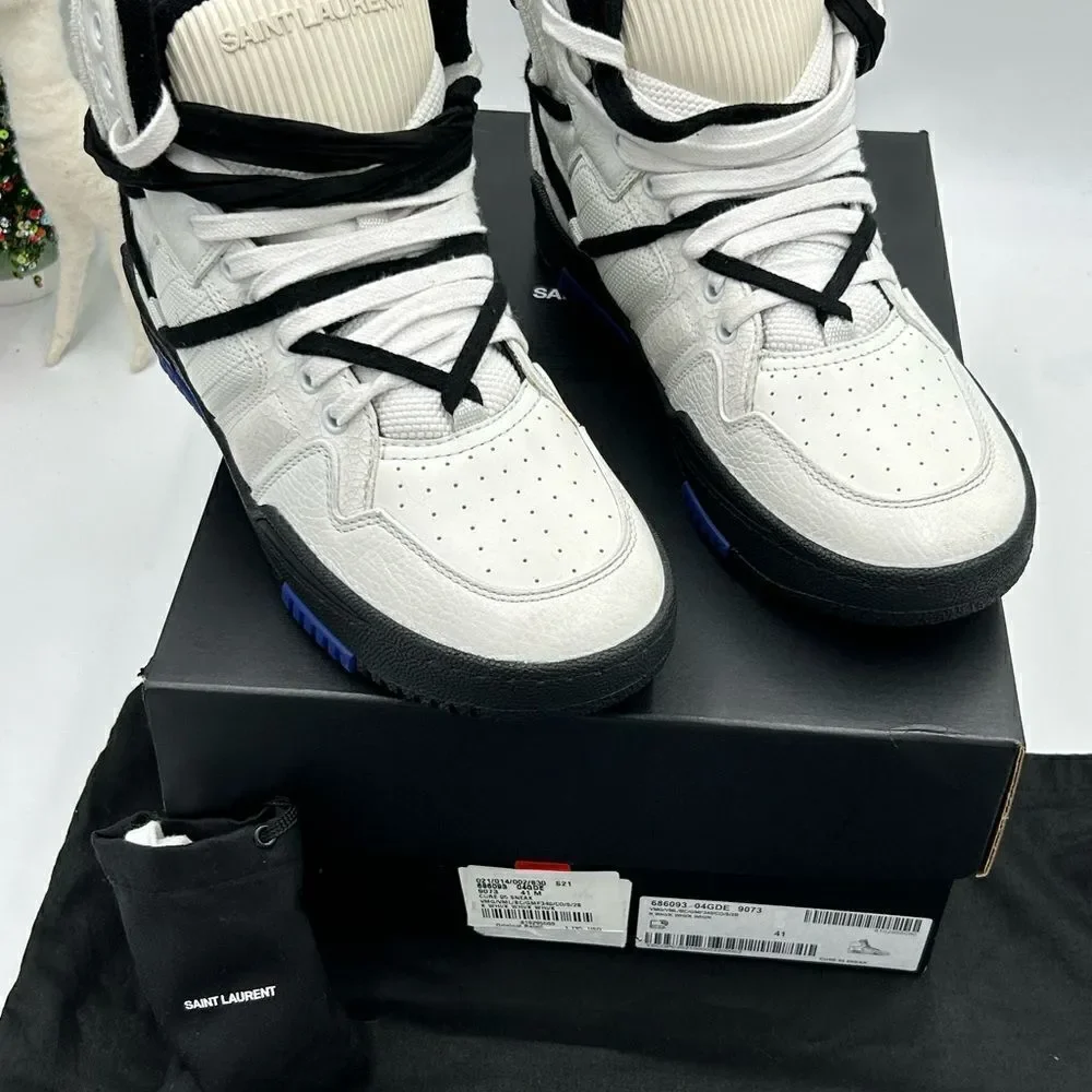 Men’s Saint Laurent cure 05 mid top sneakers size 41 made in Italy